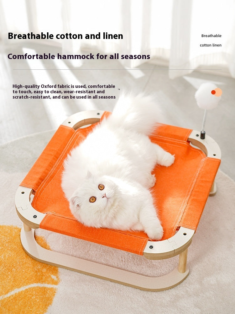 Elevate Your Cat’s Comfort with the Creative And Minimalist Home Washable Cat Hammock